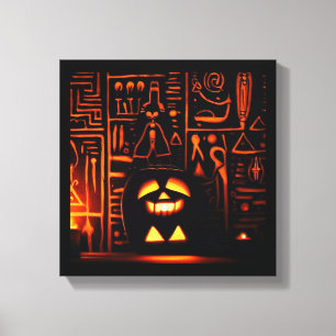 Impressão Em Tela Egípcio Halloween 6