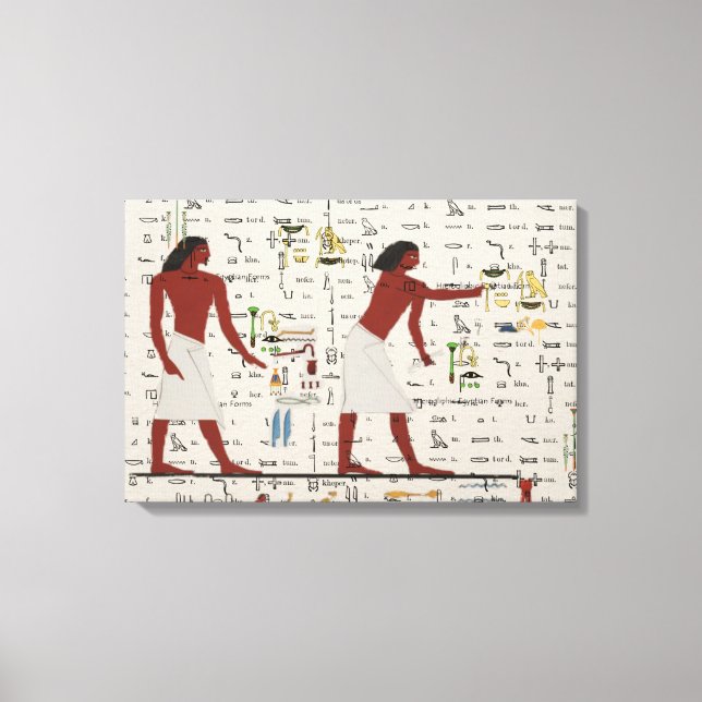 Impressão Em Tela Egípcios Antigos (Frente)