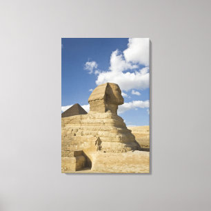 Impressão Em Tela Egito, Giza. O excelente Sphynx sobe acima do