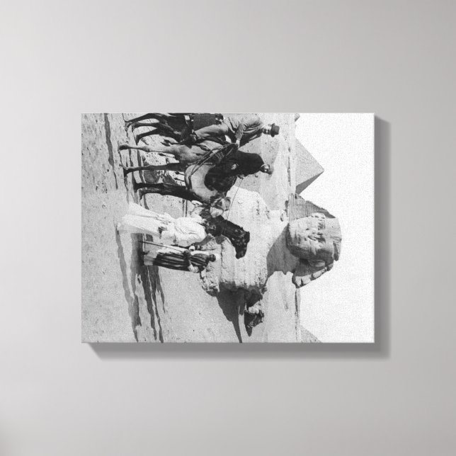 Impressão Em Tela Egito: turistas viajando pelo Nilo, Sphix (Frente)