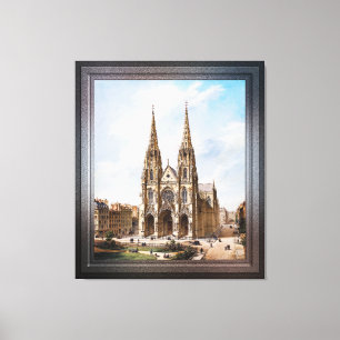 Impressão Em Tela Église Sainte-Clotilde à Paris por Max Berthelin