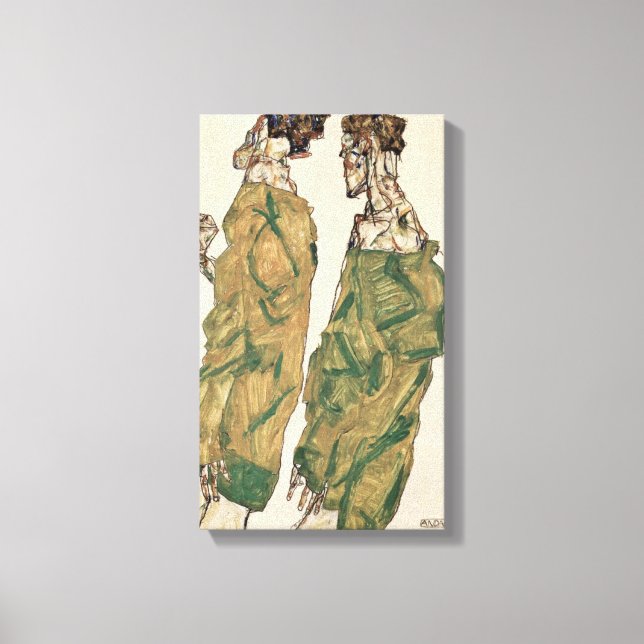 Impressão Em Tela Egon Schiele - Devoção (Frente)