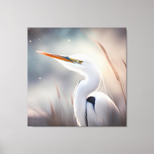 Impressão Em Tela Egret by the sea fine art