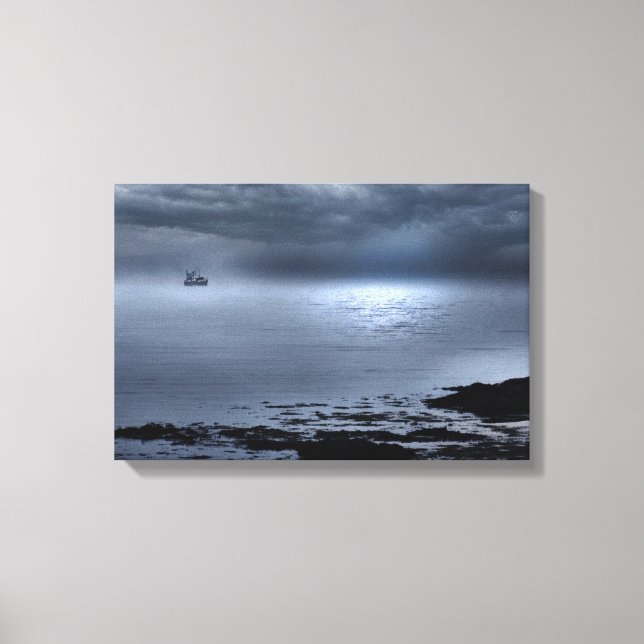Impressão Em Tela Eigg a partir da Praia de Camusdarrach  (Frente)