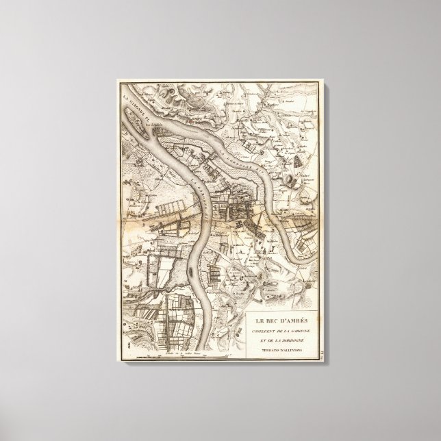 Impressão Em Tela ejido d'Ambes (Frente)