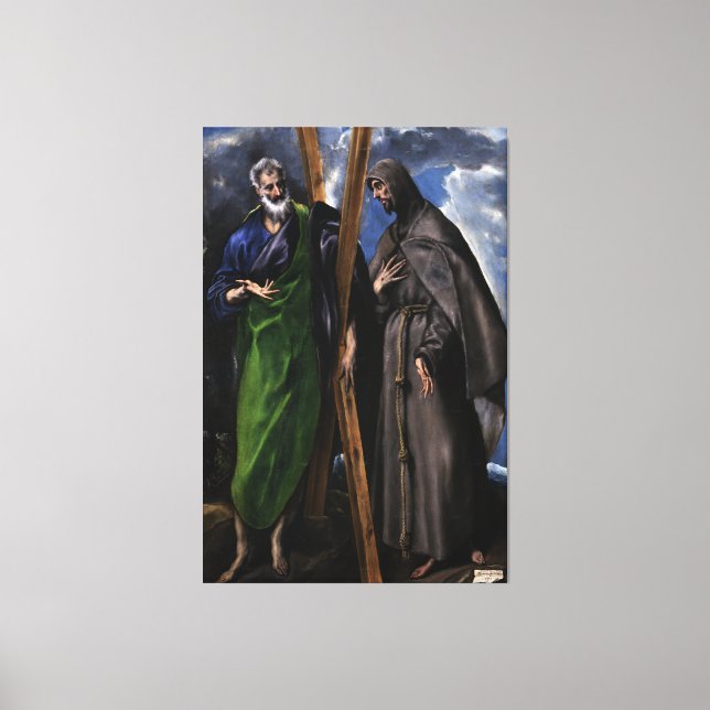 Impressão Em Tela El Greco Christian Jesus Crucifix Painting Print  (Frente)