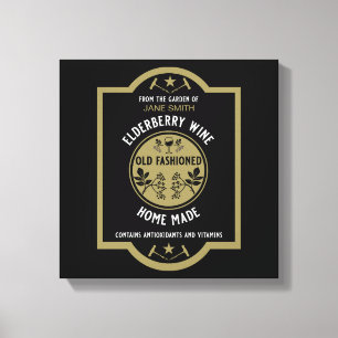 Impressão Em Tela Elderberry casada personalizada