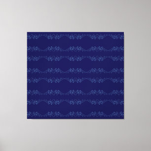 Impressão Em Tela Electric Blue Neural Horizon Abstract Pattern