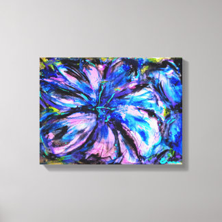 Impressão Em Tela Électrique | Art floral abstrait vibrant