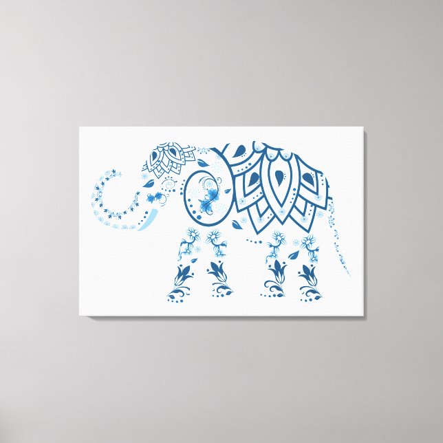 Impressão Em Tela Elefante (Frente)