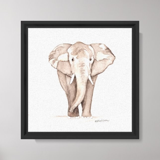 Impressão Em Tela Elefante  (Frente)