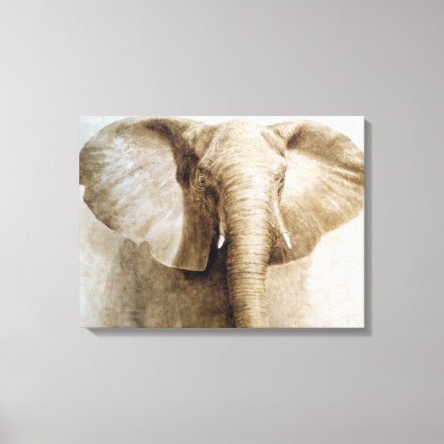 Impressão Em Tela Elefante 2004 (Frente)