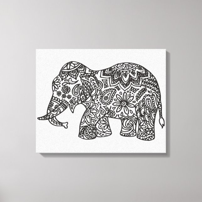 Impressão Em Tela Elefante 6 (Frente)