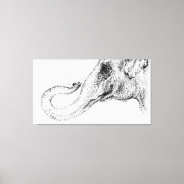 Impressão Em Tela elefante fiel a 100% por Inkspot