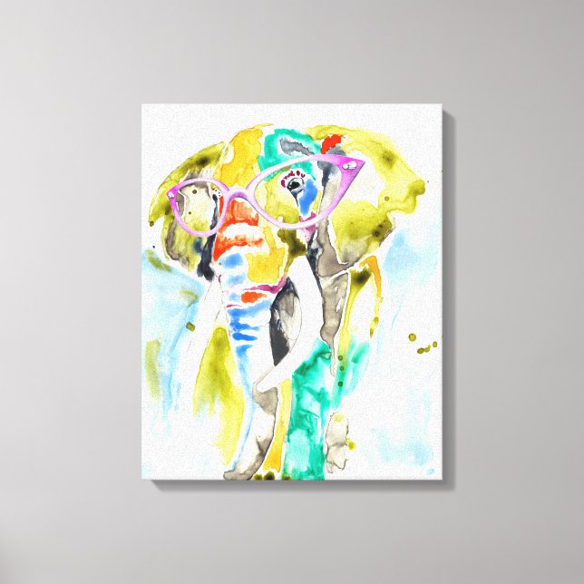 Impressão Em Tela Elefante Smarty Pants (Frente)