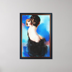 Impressão Em Tela Elegância de preto por Rolf Armstrong