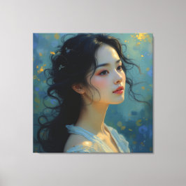 Impressão Em Tela Elegância Eteal - A Mulher do Mistério