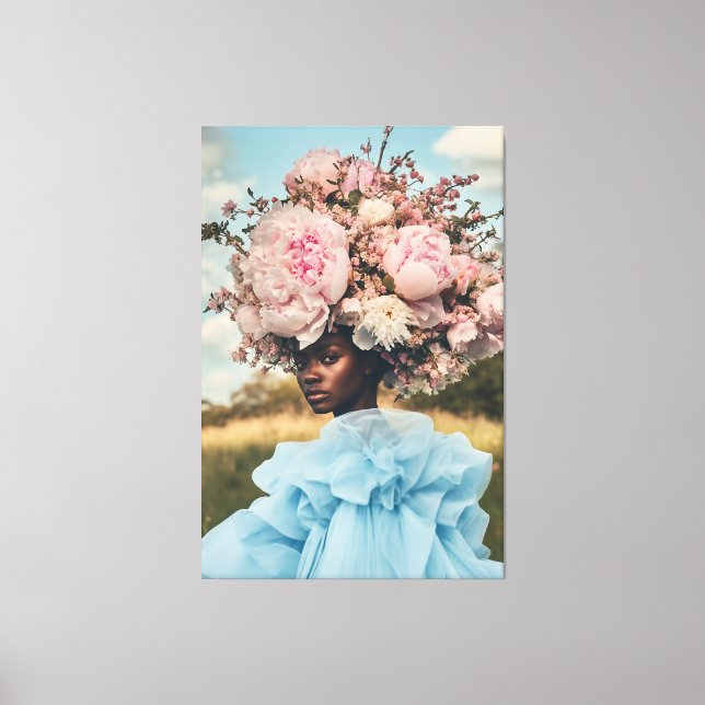 Impressão Em Tela Elegância Eteal em Bloom (Frente)