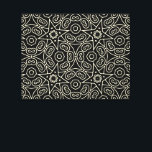 Impressão Em Tela Elegant Black & White Abstract Geometric Pattern<br><div class="desc">elegant black and white abstract geometric canvas print , modern stylish black canvas print , abstract black and white home gift.</div>