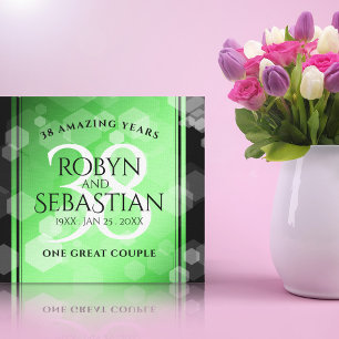 Impressão Em Tela Elegante 38º aniversário do casamento do Emerald