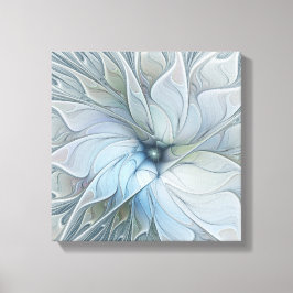 Impressão Em Tela Elegante Beleza Arte Fractal Abstrata Moderna Flor