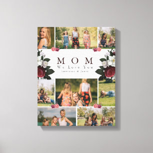 Impressão Em Tela Elegante Botânico Floral Mãe 8 Foto Dons da Cola