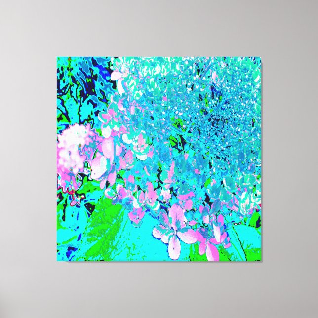 Impressão Em Tela Elegante Cor-de-rosa e azul (Frente)