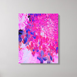 Impressão Em Tela Elegante Fúchsia e Iluminismo Azul Escuro