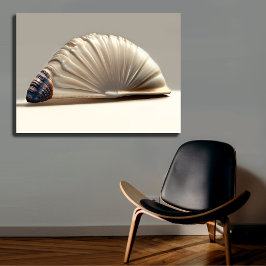 Impressão Em Tela Elegante Nautilus Spiral Wall Art