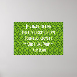 Impressão Em Tela Elegante Quatro Folhas Folha Floral