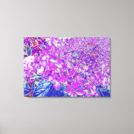 Impressão Em Tela Elegante Roxo e Blue Limelight Hydrangea