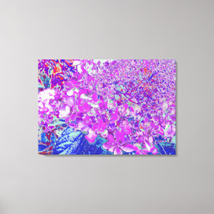 Impressão Em Tela Elegante Roxo e Blue Limelight Hydrangea