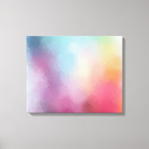 Impressão Em Tela Elegante Tendy Colorful Abstrato Art Red Yellow