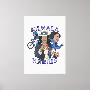 Impressão Em Tela Eleição de Estilo de Rap Bootleg Kamala Harris