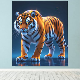 Impressão Em Tela Elektrisierender Tiger – Kraftvolle Wildnis