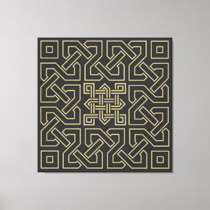 Impressão Em Tela elemento caligrafia arábico símbolo ornamento is