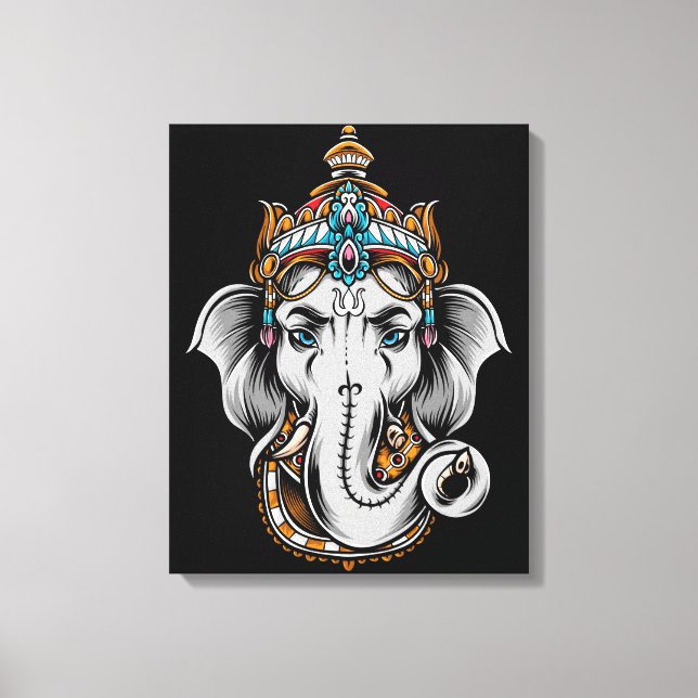 Impressão Em Tela Elephant Ganesh (Frente)