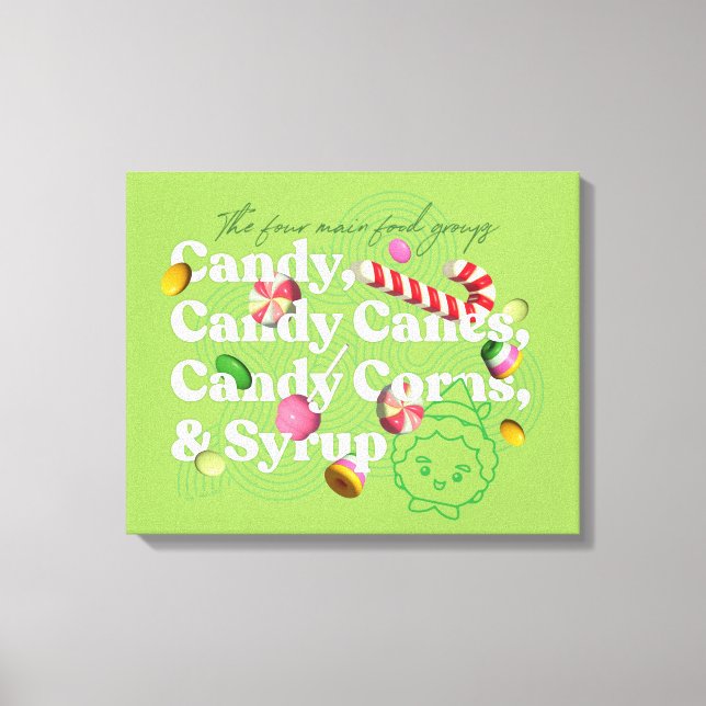 Impressão Em Tela Elf o Filme | Os Quatro Principais Grupos De Comid (Frente)