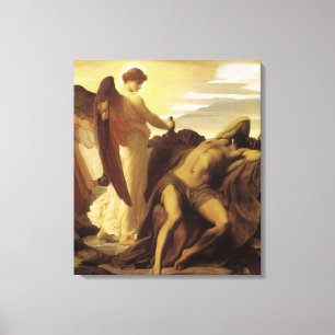 Impressão Em Tela Elijah em Wilderness por Lord Frederic Leighton