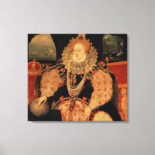 Impressão Em Tela Elizabeth I, retrato Armada, c.1588