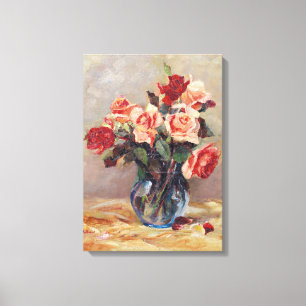 Impressão Em Tela Elizabeth J. Grafin von Attems Stilllife com Ros