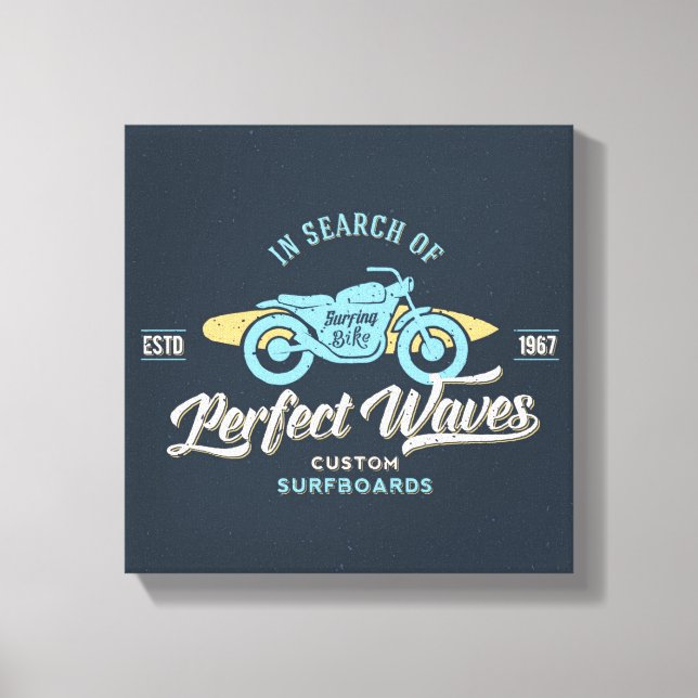 Impressão Em Tela Em Busca De Poster De Ondas Perfeitas (Frente)