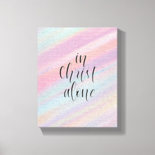 Impressão Em Tela Em Cristo sozinho