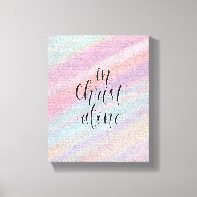 Impressão Em Tela Em Cristo sozinho (Frente)