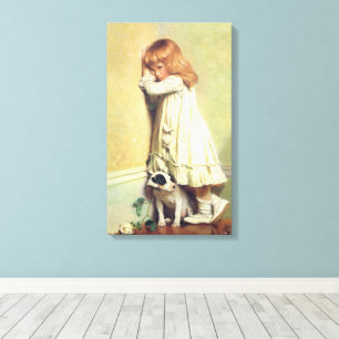 Impressão Em Tela Em desgraça por Charles Burton Barber, Vintage Art