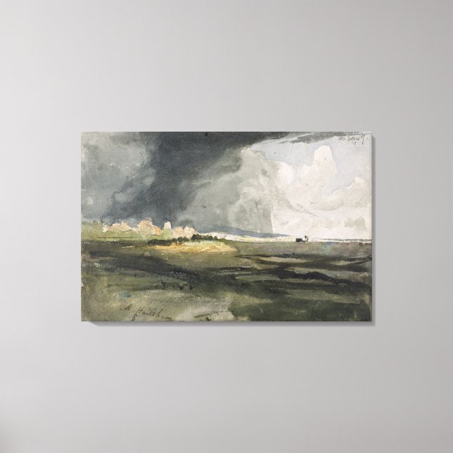 Impressão Em Tela Em Hailsham, Sussex: Uma Tempestade Aproximando-se (Frente)