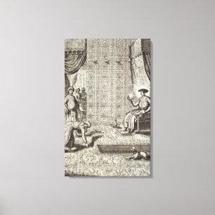 Impressão Em Tela Embaixadores chineses a uma régua indiana, 'de