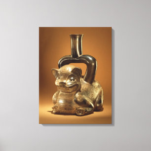 Impressão Em Tela Embarcação com puma, cultura de Chavin, c.90 BC