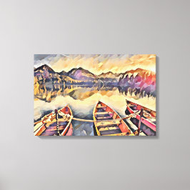 Impressão Em Tela Embarcações de colheita