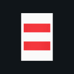 Impressão Em Tela Emblem de Sinalizador da Áustria<br><div class="desc">Design do Presente Patriótico da Áustria. Sinal de País Souvenir. Política Nacional Marca Presente. Apresentação do Símbolo Nacional.</div>